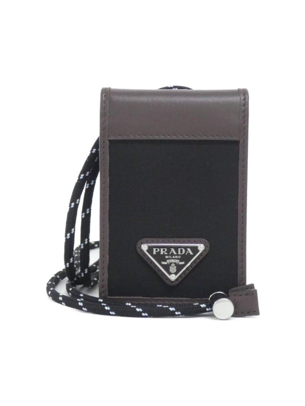Prada Card Case Holders Silver
